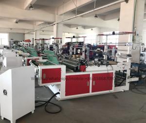 China PP PE HDPE Side Sealing Bag Making Equipment For Header Card Plastic Bag on sale