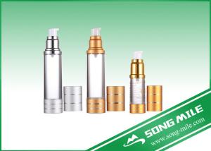 China Silver Gold Pump Airless Bottle Airless Bottle 50ml 30ml 15ml wholesale
