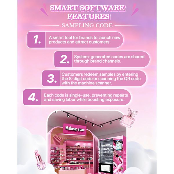 Cosmetics Makeup Products Vending Machine With Smart Free Sample Feature For Branding Campaign