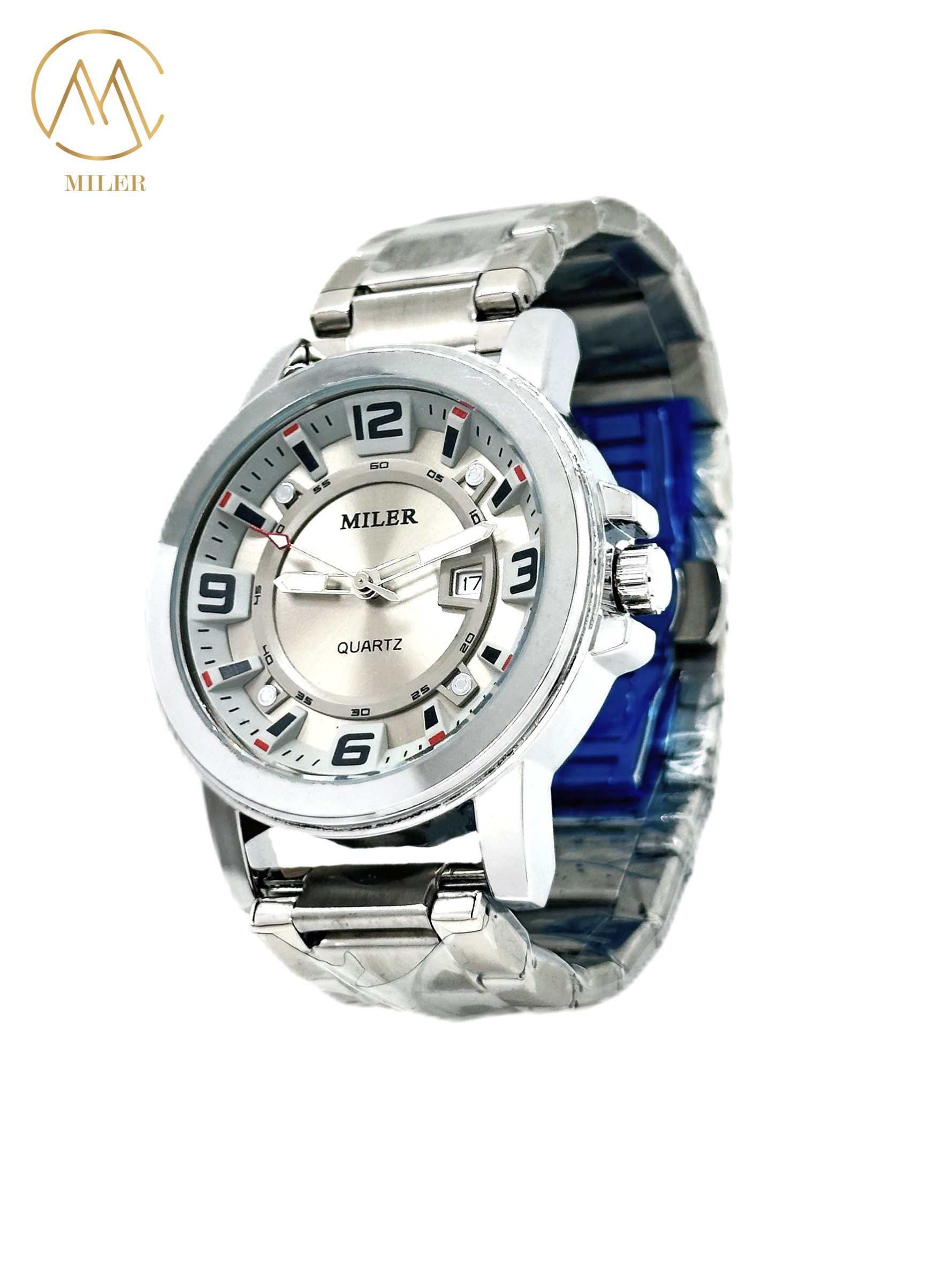 Factory Direct Sale Novelty New Arrival Chronograph Low Price Men Quartz Watches Stainless Steel Band