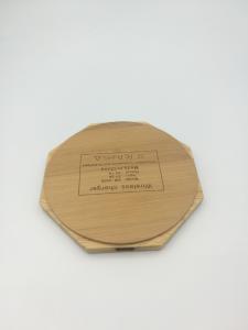China Ultra Slim Environmental Bamboo 5W Sexangle Portable Wireless Charger 5V 2-3A wholesale