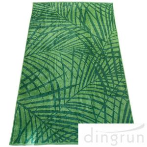 China Energetic Green Superior Custom Logo Beach Towels Luxurious 100% Cotton 80*160cm wholesale