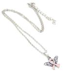 New Arrival Breast Cancer Awareness Jewelry Pink Ribbon Angel Wing Cancer