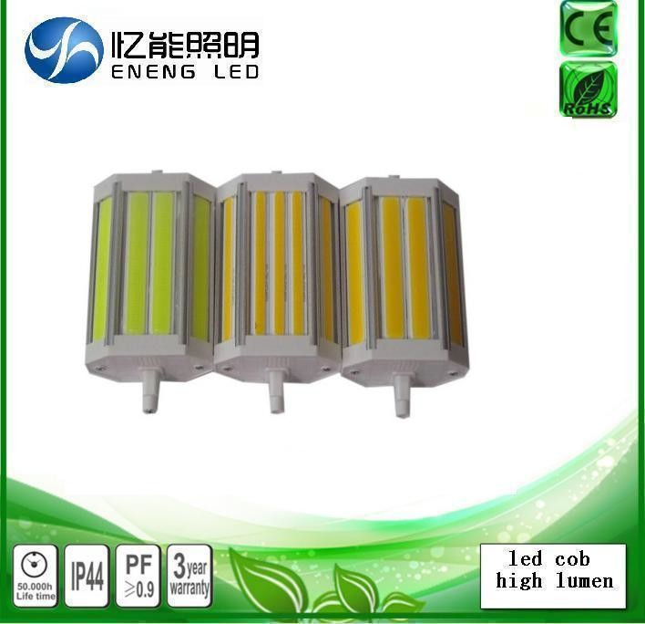 360 degrees 15W dimmable led R7S J118mm 360 degree angle 118mm LED R7S ligh replace halogen lamp AC200-240V CE ROHS