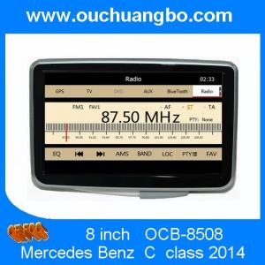 China Ouchuangbo autoradio GPS sat navi DVD Mercedes Benz C180 2014 support canbus BT SWC SD wholesale
