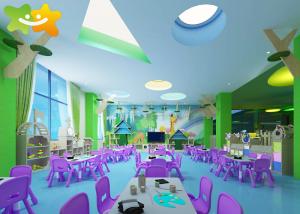 China Preschool Classroom Furniture Sets Blue Grey Green Color Customizable wholesale
