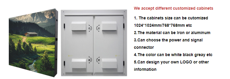 Custom Outdoor Fixed LED Display Panel P6 P8 P10 with SDK Function
