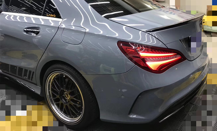 Gloss Cement Ash Grey Wrap Polymeric Calendered Vinyl Film Vehicle Advertising Wrap