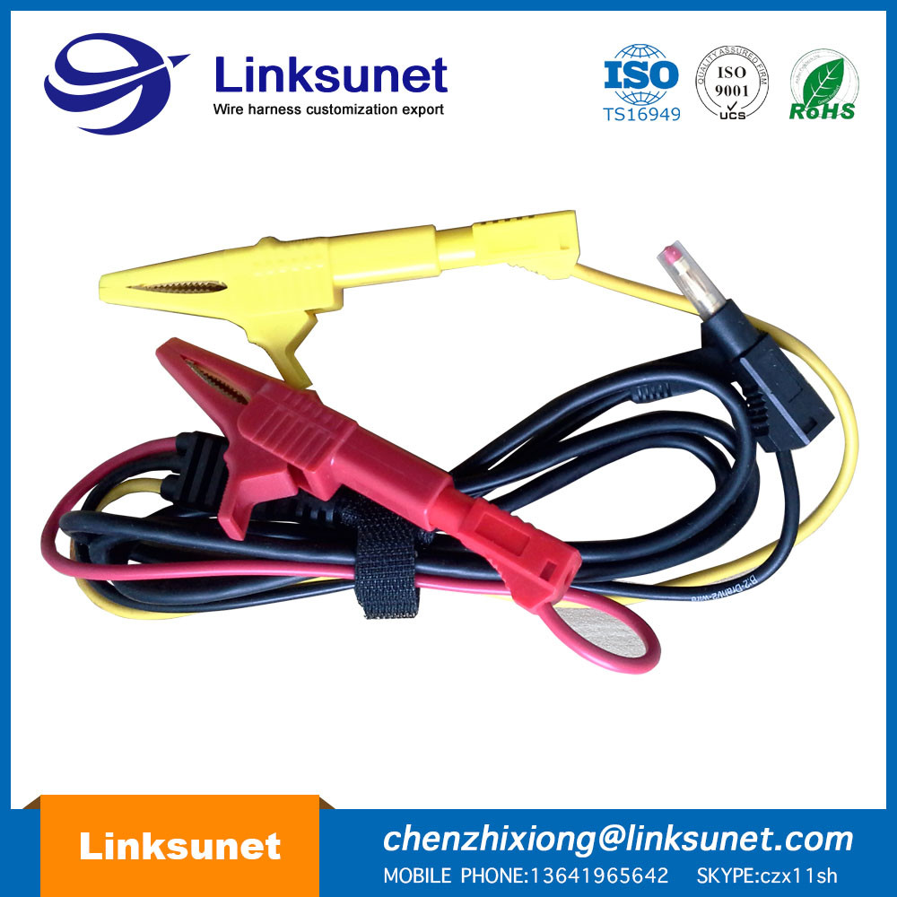 German Telephone Speaker Injector Wire Harness 4MM Female Banana Plug SR