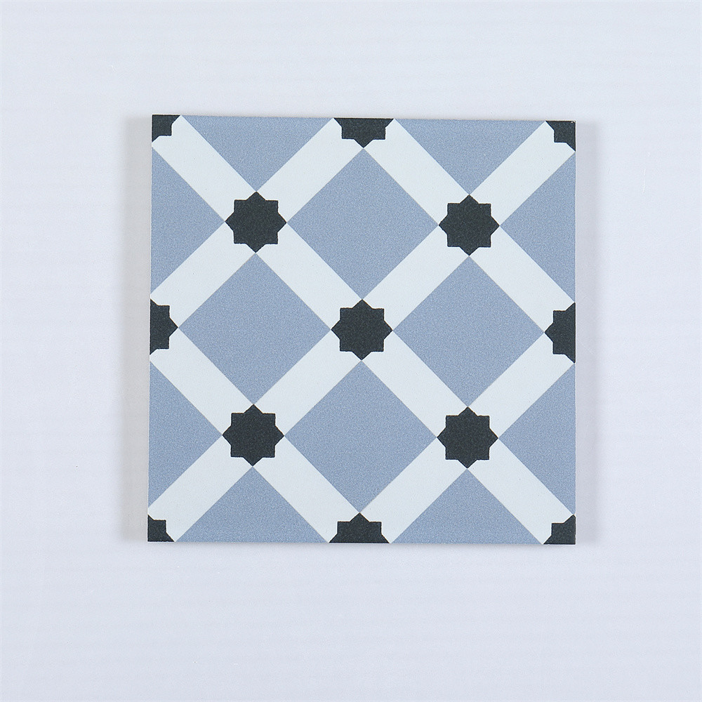 Blue Wear-Resistant 200x200mm Decorative Wall Tiles For Living Room And Durable Ceramic Rustic Tiles For Bedroom