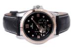 Leather Band Mechanical Automatic Watches With Stainless Steel Case