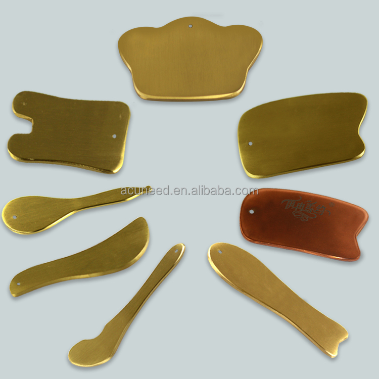 Natural Chinese Jade Guasha Tools Scraping For Facial Beauty
