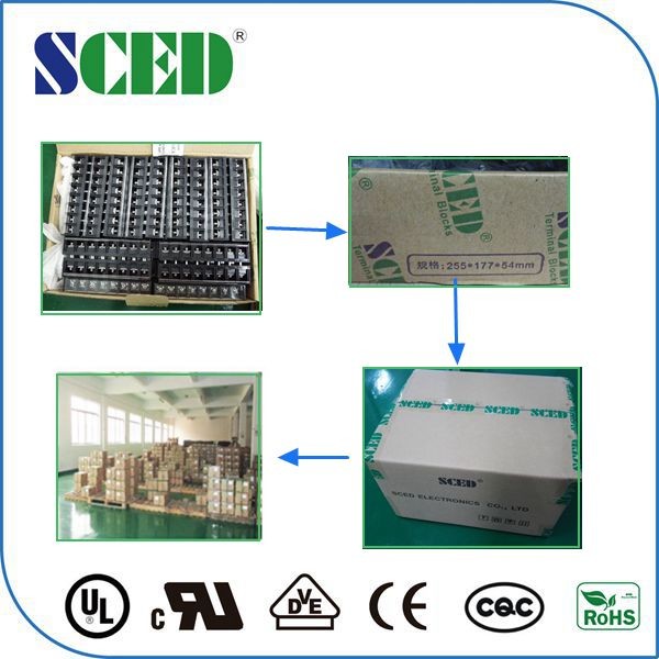 PCB Spring Terminal Block 5 AMP 16-22 AWG , PCB Screwless Terminal Connector 3.50m/3.81mm