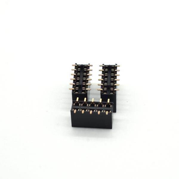 2.54mm Female Pin Header U type Single Row LCP Tin Plated Material