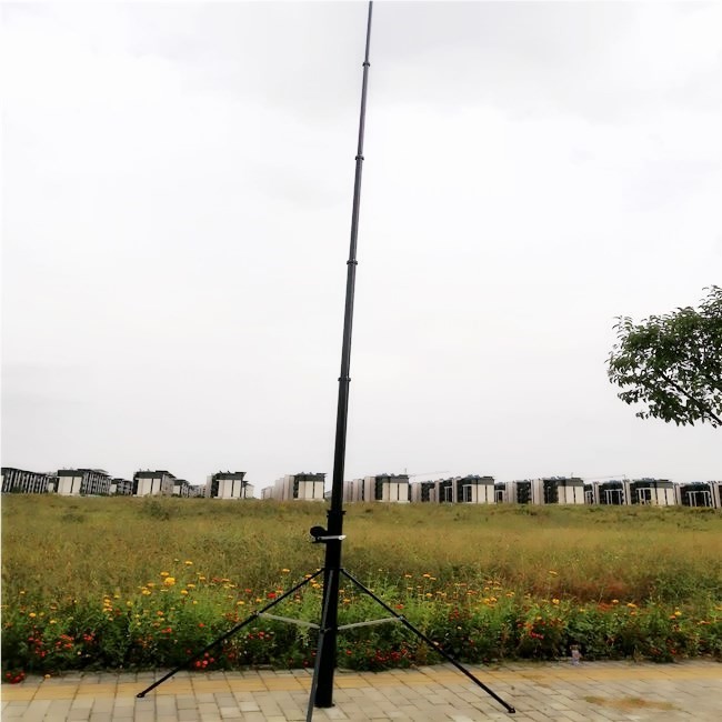 Lightweight Hand Winch Portable Telescoping Aluminum Mast