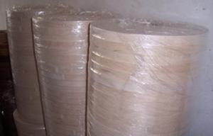 China Birch Wood Veneer Edge Banding Enviromental Glue 150m - 200m Length wholesale