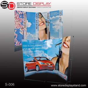 China promotional exhibition corrugated paper cardboard display stand wholesale