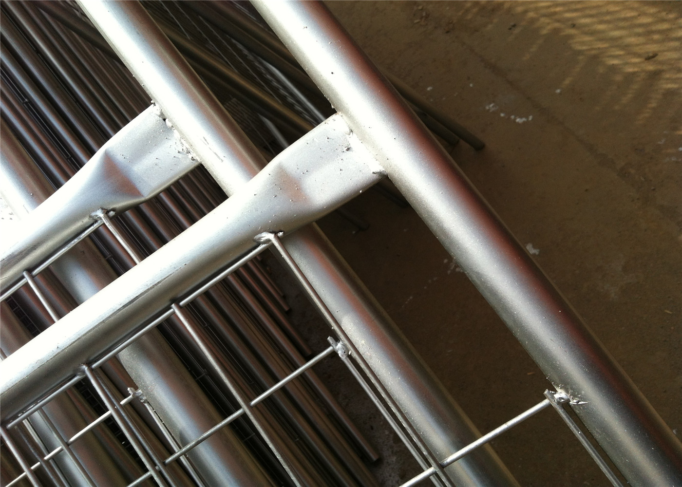 Multi Function Construction Fence Panels Crowd Barrier Fencing High Security