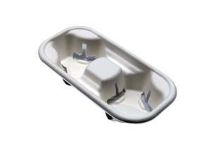 China Biodegradable 13.5 Grams 2 Cup Coffee Cup Carrier Tray wholesale