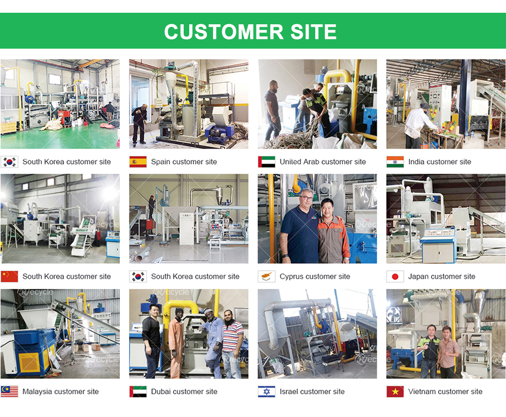Automatic Scrap Cable Recycling Machine 28KW-95KW Waste Cable Recycling Machine