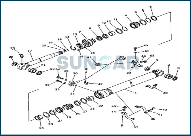 707-99-46200 7079946200 Arm Cylinder Service Kit For Excavator PC150-5