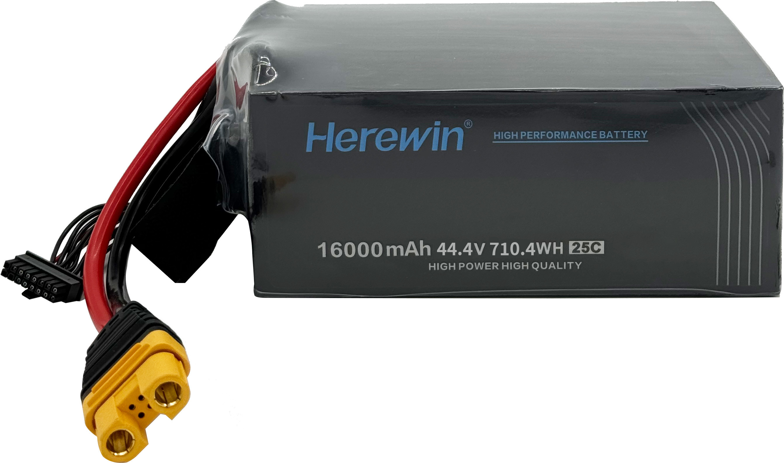 16000mAh 12S 44.4V 25C LiPo Pouch Cell Battery Herewin UAV Battery