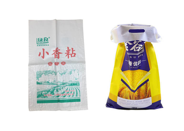 50Kg White Woven Polypropylene Sacks With Single / Double Sewed Bottom
