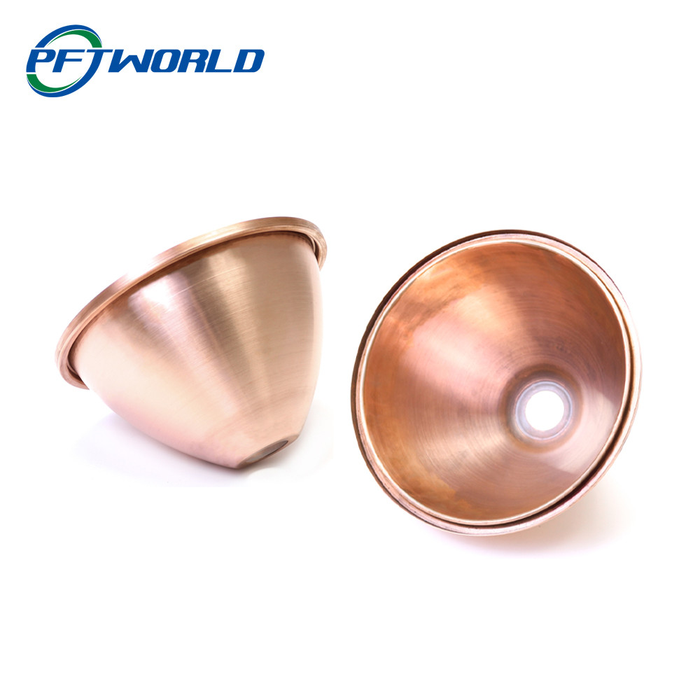 CNC Aluminum Metal Spinning Spare Parts Sandblasting Anodizing Surface