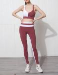 OEM Yoga Fitness Set Color Block Patchwork Low MOQ Legging Manufacturer