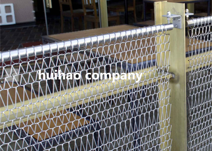 Balanced Sprial Weave Metal Curtain Drapery / Chain Link Drapery