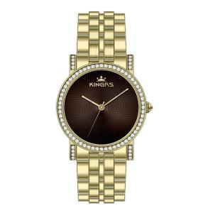 China Custom Logo Gold Ladies Watches , Ladies Wrist Watches 36.0mm wholesale