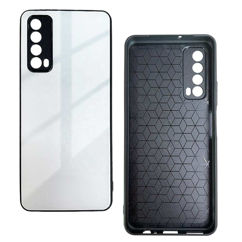 2D Sublimation Glass Phone Case for Huawei Y7A Back Phone Cover Custom Sublimation Phone Cases