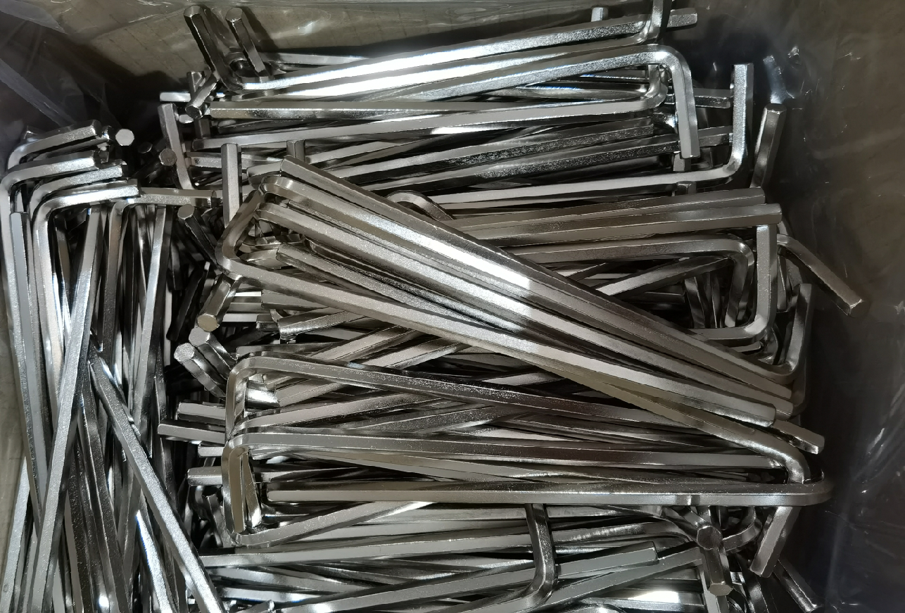 Industrial L Type Hexagon Shaped Allen Key Zinc Plated