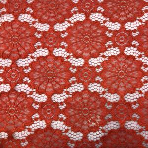 China Skin friendly 150cm Red Bridal Lace Fabric Lace Netting Fabric wholesale