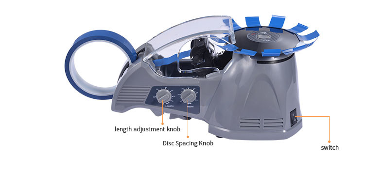 50Hz Automatic Tape Cutter dispenser 110V 70mm Length OEM ABS Material