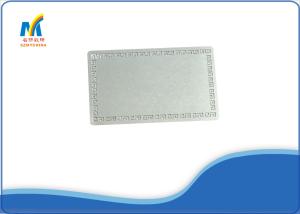 China Sliver Sublimation DIY Name Cards , Custom Metal Membership Cards Aluminum wholesale