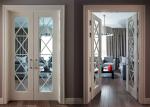 Luxury Interior PVC Coated MDF Wood Composite Door For Rooms