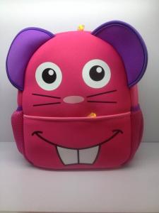 China 2015 hot sale kids animal neoprene backpack school bag wholesale