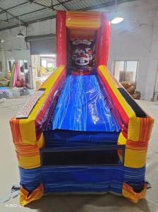 China Skee Ball Inflatable Baseball Games Win Score Challenge For Fun wholesale