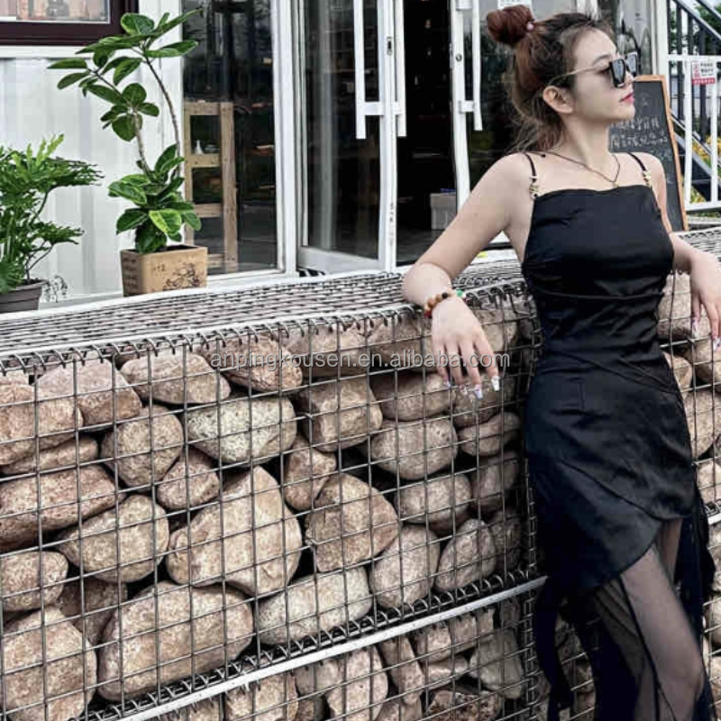 2x1x1m Welded Gabion Retaining Wall Heavy Duty Direct PVC Coated Wire Gauge 3.0mm-8.0mm