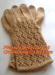 Simple jacquard knitted cotton gloves for baby, Fashion women fingerless gloves