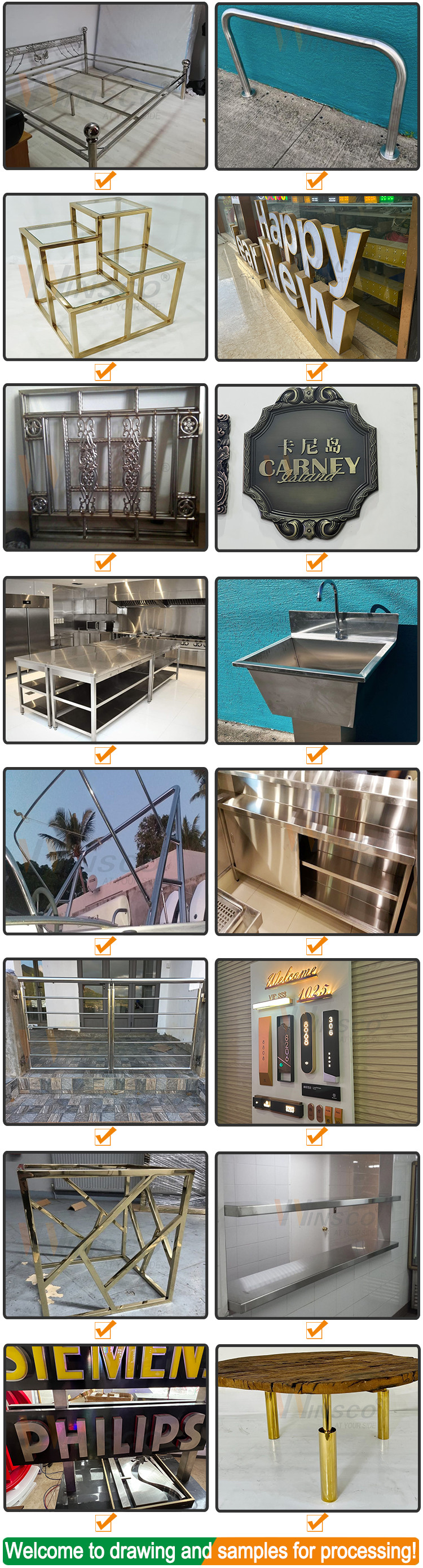 Metal Fabrication Indoor Outdoor Stainless Steel Trash Cans