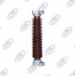 42KV Brown Porcelain Lightning Arrester Insulator For Transmission Line