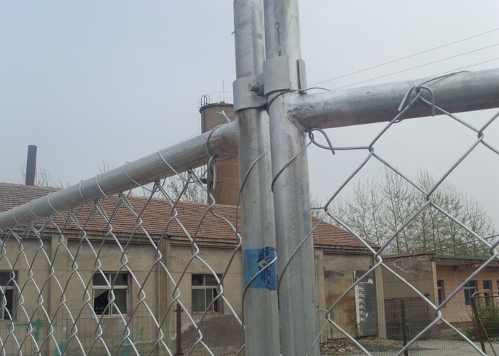 Diamond Hole Shape Portable Chain Link Fence For Residential Housing Sites
