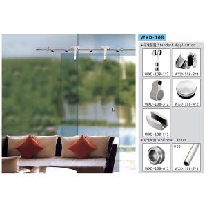 China Bathroom Sliding Door System 108, Stainless Steel 304, Satin MIrror, glass sliding door wholesale