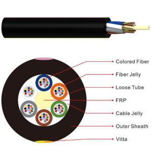 China GYFTY ITU 4KM 4 Core Single Mode Fiber Optic Cable wholesale