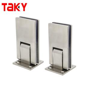 China New Design Steel Soft Close Shower Frameless Tempered Glass Door Hinges wholesale