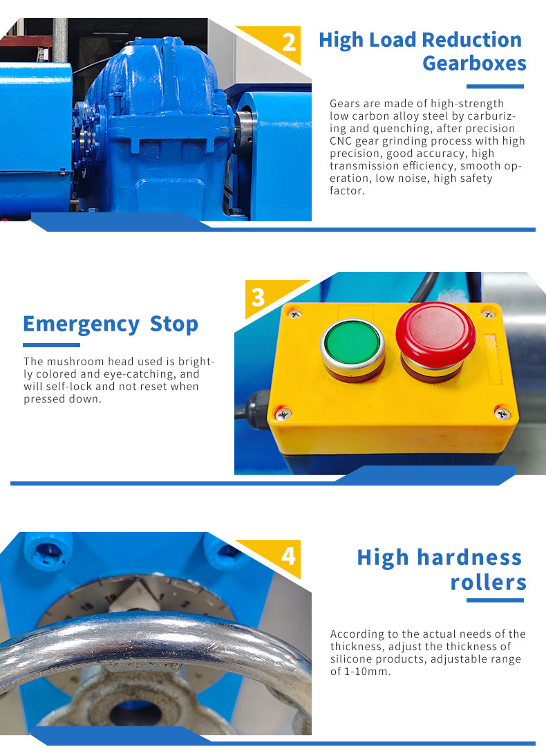 15 - 20r/min Rubber Milling Machine 380V 50HZ Solid Silicone Rubber Mixing Machine