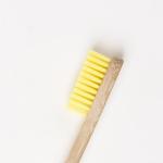 Round Charcoal Bamboo Handle Toothbrush Stick Spray Paint Silk Screen Logo