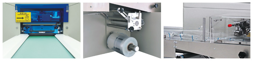 PLC Horizontal Form Fill Packaging Machine Seal Conveying Servo Motors